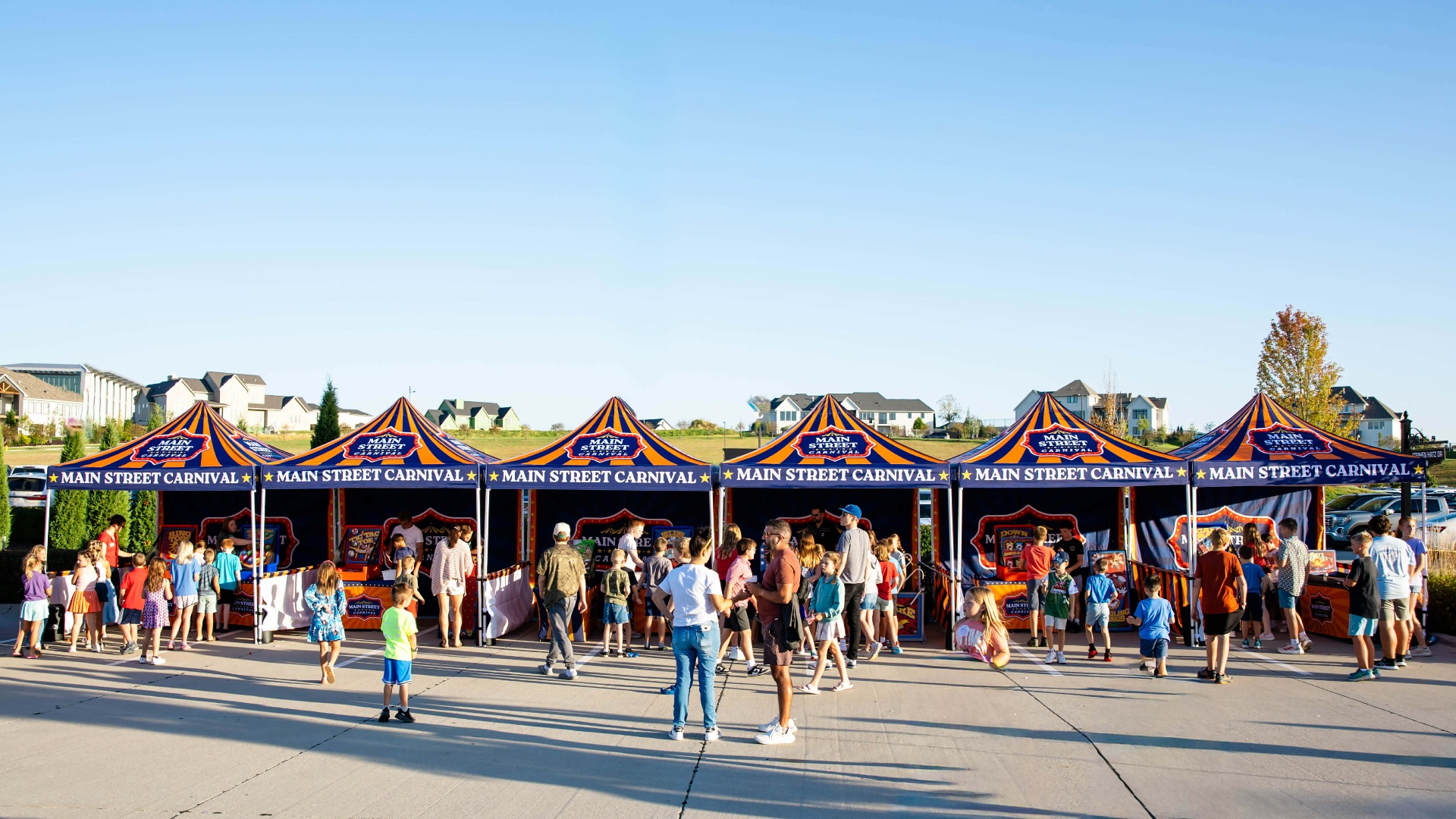 Carnival lineup at a private event